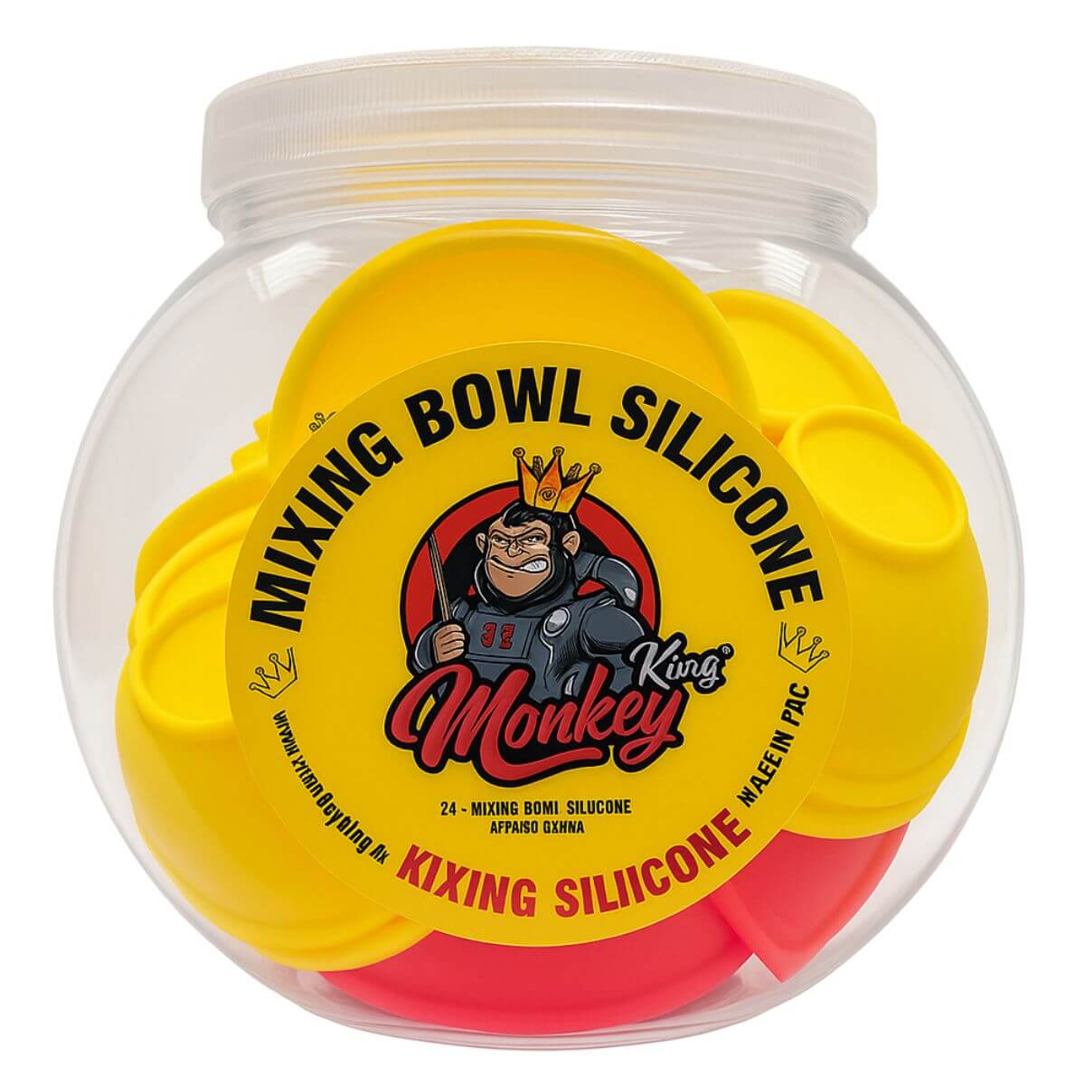 Monkey-King-bol-melange-silicone-(24pcs-presentoir) Monkey King Mixing Bowl Silicone 24pcsdisplay