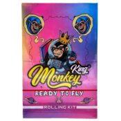 Kit de papiers à rouler Monkey King holographique non blanchis Ready to Fly format King size slim avec filtres (24 pcs/présentoir) 2 Monkey King Rolling Kit Unbleached Rolling Papers Ready To Fly King Size Slim with Tips 24pcsdisplay 2