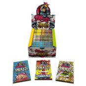 Feuilles à rouler non blanchies Monkey King Skulls King size slim avec filtres (24 pièces/présentoir) 1 Monkey King Unbleached Rolling Papers Skulls King Size Slim with Tips 24pcsdisplay