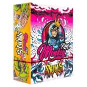 Feuilles à rouler non blanchies Monkey King Skulls King size slim avec filtres (24 pièces/présentoir) 3 Monkey King Unbleached Rolling Papers Skulls King Size Slim with Tips 24pcsdisplay 3