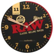 RAW Clock 30cm Black