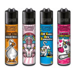 Briquets Clipper Mix slogan 7 (48 pièces/présentoir) wholesale clipper lighters mix slogan 7