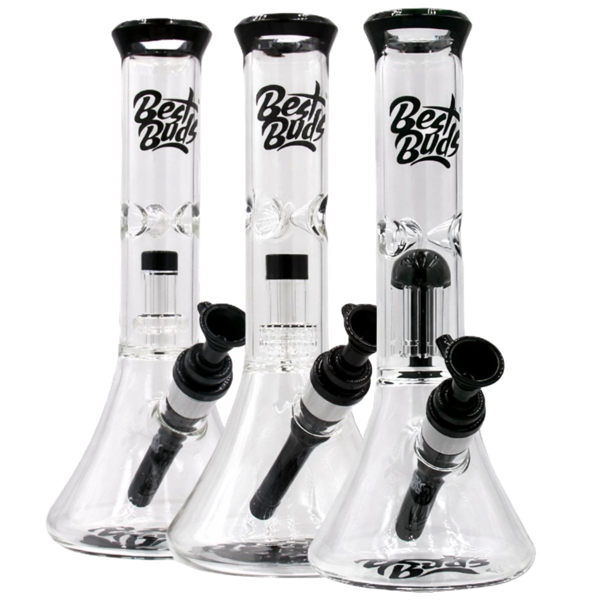 Bang à glace avec percolateur en verre Best Buds 28 cm Best Buds Glass Perc Ice Bong 28cm