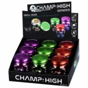 Champ High Skull Head Grinder 42mm 9pcsdisplay