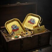 Monkey King Billionaire Gold Rolling Tray Box 18 x 14cm 2
