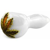 wholesale glass pipe glow white 1