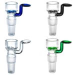 Douille En Verre Pour Bong Avec Grille Double Taille 14 mm Et 18 mm Bong Glass Bowl Holder with Screen Dual Size 14mm and 18mm