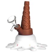 Ice Cream Silicone Pipe 13cm White