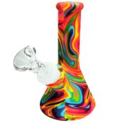Silicone Bong Psychedelic Dream Multicolor 13cm