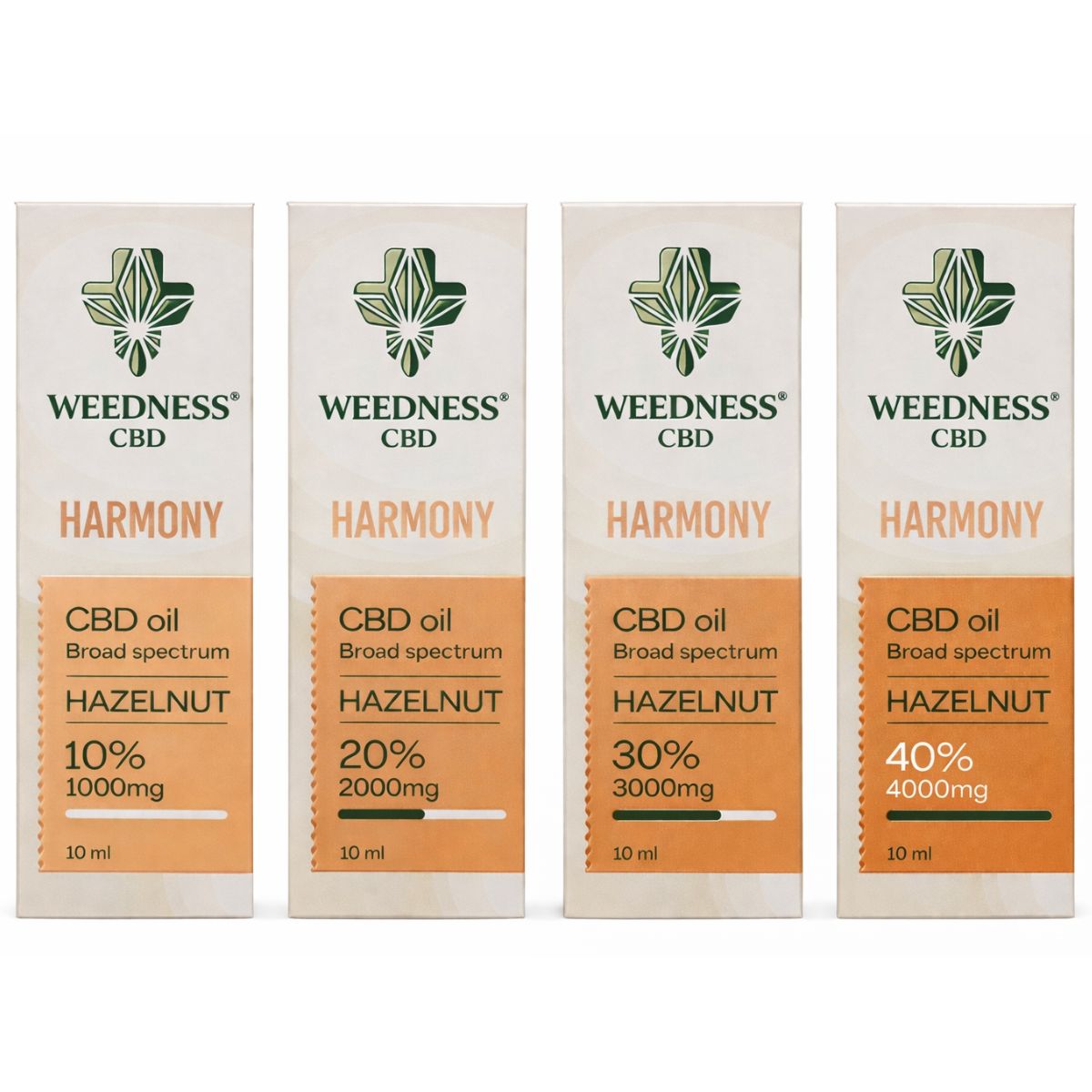 Weedness Hazelnut 10-40% CBD Oil (10ml) Weedness Hazelnut 10 40 CBD Oil 10ml