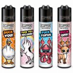 Clipper Classic Large Animaux Va Te Faire (48 pcs/présentoir) Clipper Classic Large Fuck You Animals 48pcsdisplay