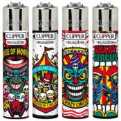 Clipper Lighters Classic Large Horror Days 2 24pcsdisplay