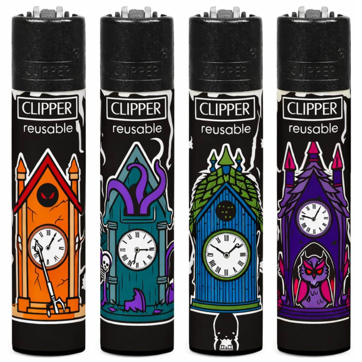 Clipper Lighters Classic Large Scary Cucut (24pcsdisplay) Clipper Lighters Classic Large Scary Cucut 24pcsdisplay