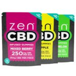 Zen CBD Gummies 250mg per Bag 10pcsdisplay 1