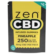 Zen CBD Gummies 250mg per Bag 10pcsdisplay Pineapple 1