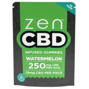 Zen CBD Gummies 250mg per Bag 10pcsdisplay Watermelon