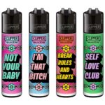 Clipper Classic Large Girly Slogan 3 (48 pcs/présentoir)