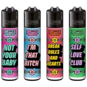 Clipper Classic Large Girly Slogan 3 (48 pcs/présentoir)