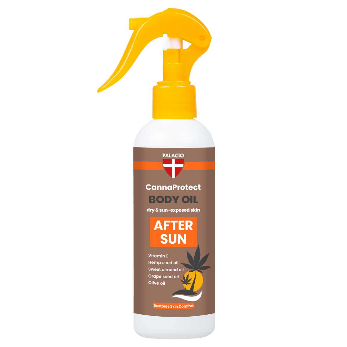 Palacio CannaProtect Huile corporelle après-soleil à l’huile de chanvre 150 ml Palacio CannaProtect Huile corporelle après-soleil à l’huile de chanvre 150 ml