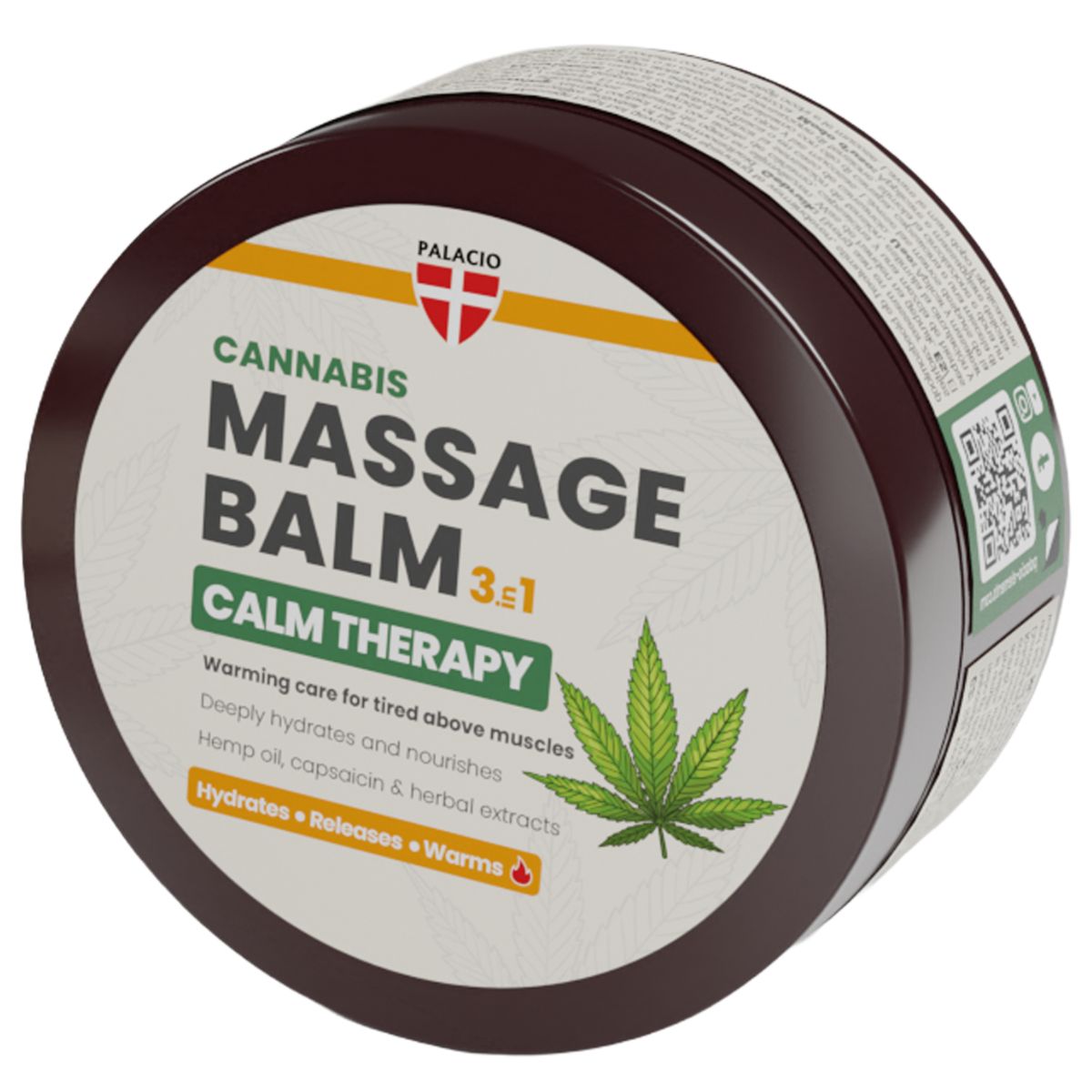 Palacio Baume de Massage Calm 3-en-1 Chauffant à l’Huile de Chanvre 300 ml Palacio Baume de Massage Calm 3-en-1 Chauffant à l’Huile de Chanvre 300 ml