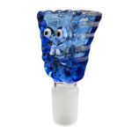 glass bowl sponge blue
