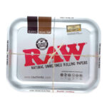 wholesale raw rolling tray metallic silver