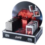 Champ High Briquet à pierre AC/DC WP (présentoir de 12 pièces) Champ High Briquet à pierre AC/DC WP (présentoir de 12 pièces)