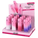 Champ High Briquet Turboflame bicolore rose (12 pcs/présentoir) Champ High Briquet Turboflame bicolore rose (12 pcs/présentoir)