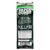 Hemper King Size Glass Tipped Natural Brown Paper Cones 12pcsdisplay 3