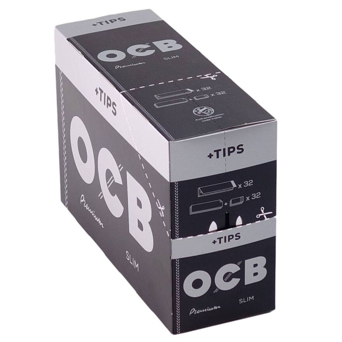 OCB Premium Feuilles à rouler Ultra Fines + Filtres (32 pièces/présentoir) OCB Premium Feuilles à rouler Ultra Fines + Filtres (32 pièces/présentoir)