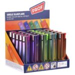Prof Briquet jetflame effet métal coloris crépuscule (25 pcs/présentoir) Prof Briquet jetflame effet métal coloris crépuscule (25 pcs/présentoir)