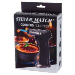 Silver Match Chalumeau à crème brûlée à tête rotative