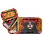V-Syndicate Duotray Calavera Plateau de Roulage en Métal avec Petit Plateau Amovible 32x16cm V-Syndicate Duotray Calavera Plateau de Roulage en Métal avec Petit Plateau Amovible 32x16cm