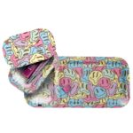 V-Syndicate Duotray Smiley Plateau à Rouler en Métal avec Plateau de Rangement Amovible 32x16cm