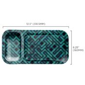 V Syndicate Duotray Stacked Metal Rolling Tray with Removable Stash Tray 32x16cm 2