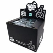Best Buds Mini pipe à eau 15 cm (6 pcs/présentoir) Noir