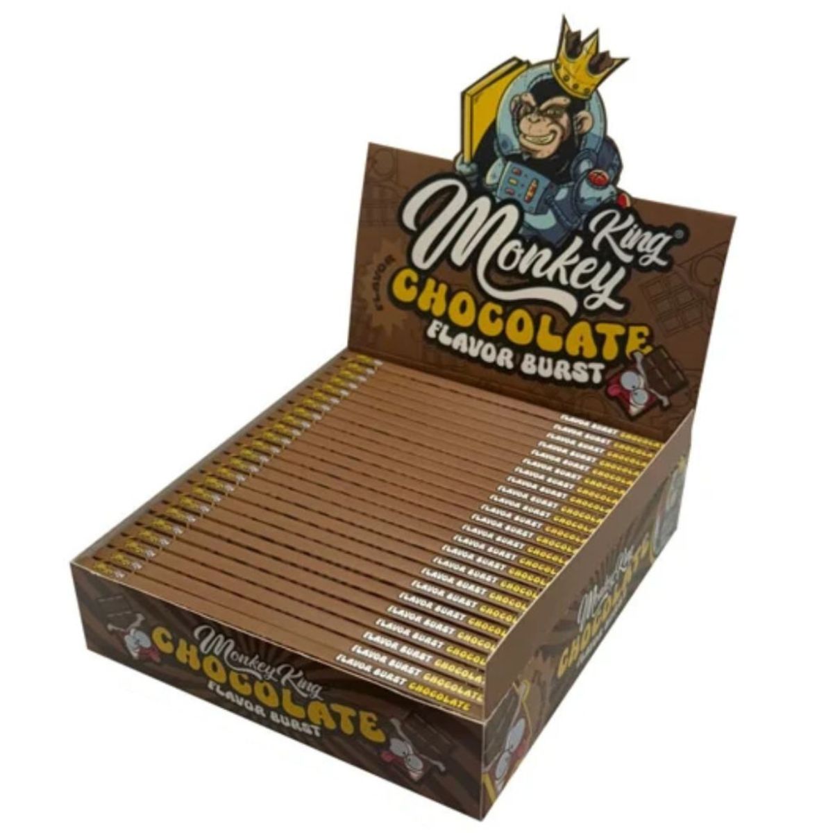Monkey King Feuilles à rouler ultra fines KS chocolat (25 pcs/présentoir) Monkey King Feuilles à rouler ultra fines KS chocolat (25 pcs/présentoir)