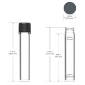 Chubby Gorilla Aviator CR Tube 100mm 100pcs Dimension