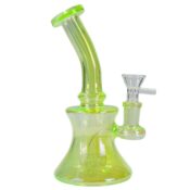 DOGG LBS Everyday 5 Electro Plated Rig Water Pipe Green 1