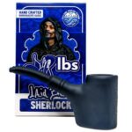 DOGG LBS Laidbacc Pipe à main noire Sherlock DOGG LBS Laidbacc Sherlock Black Hand Pipe