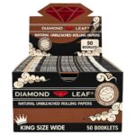 Diamond Leaf Brown Feuilles à rouler King Size Wide non blanchies (50 pcs/présentoir) Diamond Leaf Brown Feuilles à rouler King Size Wide non blanchies (50 pcs/présentoir)