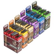 Hemper Cônes de chanvre pré-roulés King Size + Embout en verre, Paquet de 2 (12 pièces/présentoir)