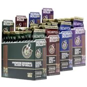 Hemper Pre-Rolled King Size Herbal Rolls + Glass Tip 2-Pack (12pcs/display)
