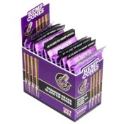 Hemper Cônes de chanvre pré-roulés mini format + Filtre en verre Paquet de 4 (12 pièces/présentoir) Raisin