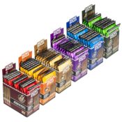 Hemper Rolls de chanvre pré-roulés Mini Size + Filtre en verre Pack de 4 (12 pcs/présentoir)