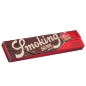 Smoking Brown King Size Slim Rolling Papers Tips 24pcsdisplay 1