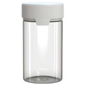 Chubby Gorilla Aviator CR Container 150ml (100pcs), contenant transparent & bouchon blanc
