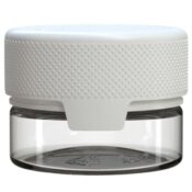 Chubby Gorilla Aviator CR Container 30 ml (100 pièces), conteneur transparent et bouchon blanc