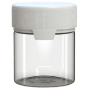 Chubby Gorilla Aviator CR Container 90ml (100pcs), récipient transparent & bouchon blanc