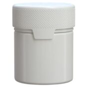 Chubby Gorilla Aviator CR Container 90ml (100pcs), récipient blanc & bouchon blanc